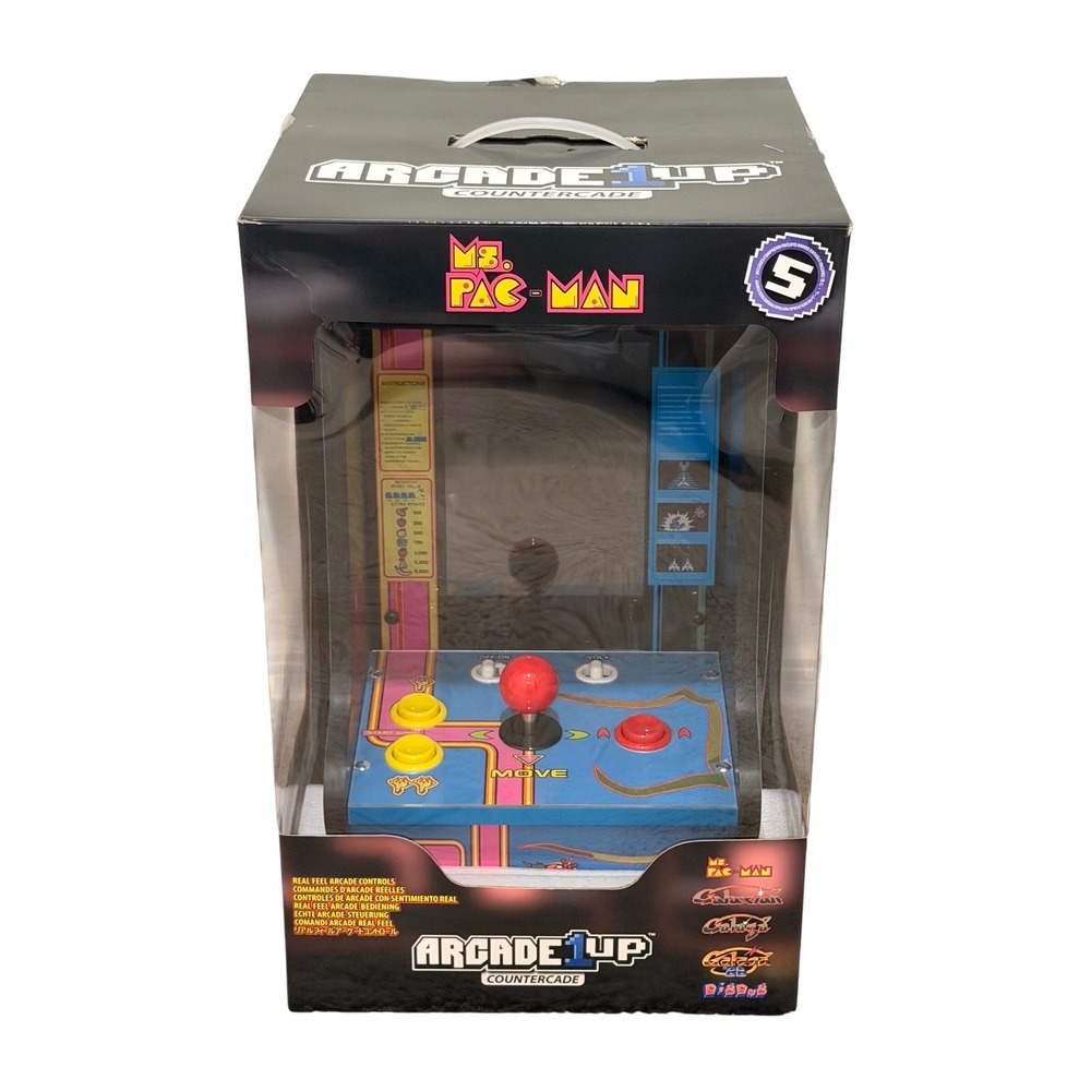 Arcade1Up Ms Pac-Man Galaga Class of 1981 5-in-1 Countercade Tabletop Arcade